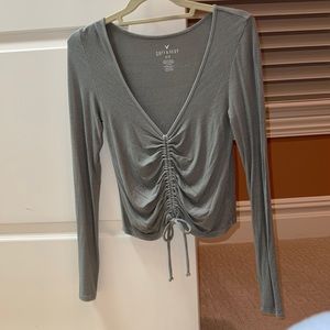 Soft and sexy ribbed long sleeve